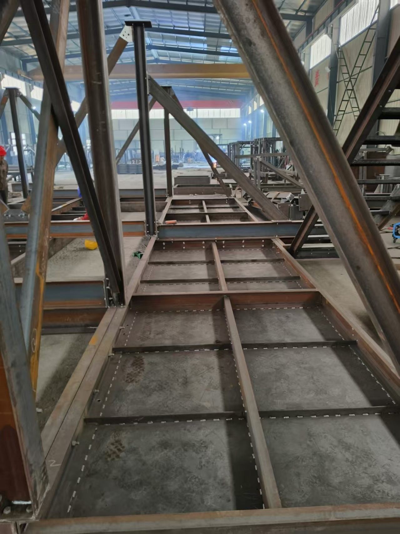 Steel Electrical Cabinet Support Structure For Wind Tower Base Customized