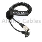 Alvin's Cables Hirose 4 Pin Male to Right Angle DC Jack for Blackmagic Sound