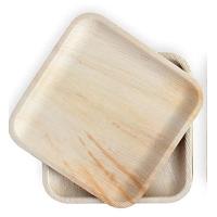 Buy cheap Anti Puncture 8 Inch Square Palm Leaf Disposable Plates For Party product