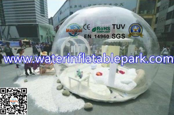 Buy cheap Outdoor Transparent Inflatable Bubble Tent For Party , Clear Igloo Tent from wholesalers