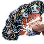 Die Cut Logo Vinyl Self Adhesive Sticker Label For Business Shopping Custom