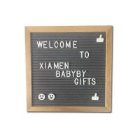 Buy cheap 12 By 18 Inch Felt Letter Board Notice Menu , Changeable Black Framed Letter product