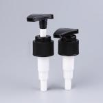 Ribbed Screw Lotion Pump Black 24/410 4cc Dosage PP Plastic Material