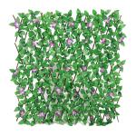 Decorative Plastic Green Plant Mat Panel Artificial Leaves Fence For Outdoor
