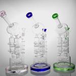 Huge Recycler Water Bong , 13" Bongs Birdcage Big Water Pipes 14mm Bowl
