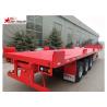 Buy cheap Heavy Duty Long Flatbed Semi Trailer 12R22.5 Radial Tyres For Cargo from wholesalers