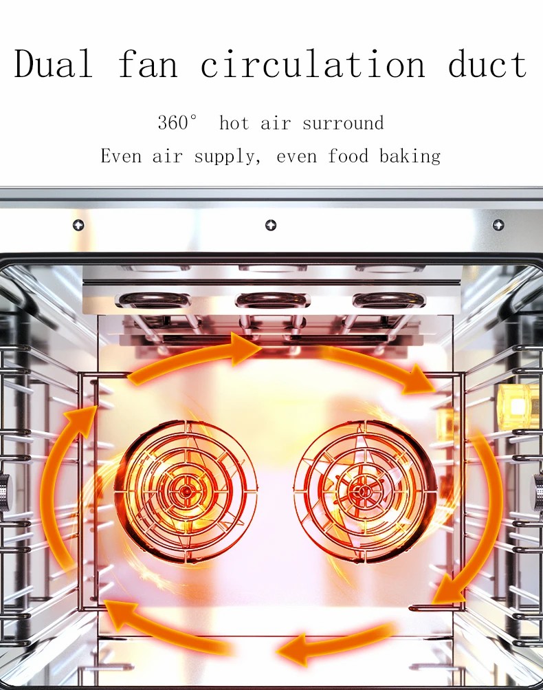 Convenient and Powerful Electric Commercial Convection Toaster Oven With Steam Function