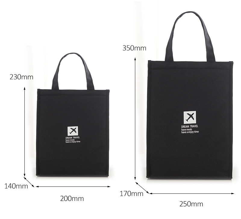 Eco Friendly Insulated Polyester Office Reusable Lunch Bag