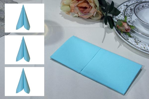 Buy cheap SGS FDA Sky Blue 40x40cm Luxury Paper Napkin Absorbent For Christmas from wholesalers