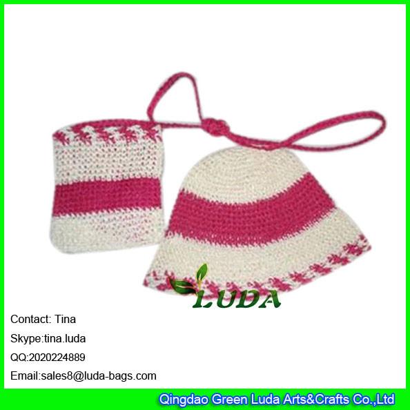 Buy cheap LUDA hand crochetting cute straw beach hats and bags for girls from wholesalers