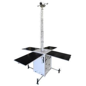 Wholesale Solar Powered Mobile Surveillance Unit With 6m Mast For Parking Lot Event from china suppliers