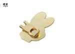 Cute Hand Decorative Lapel Pins , Yellow Victory Lapel Pin Fake Gold Plating
