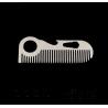 Buy cheap Custom cool innovative men gift, engrave logo stainless steel dog shape blank beard comb bottle opener from wholesalers