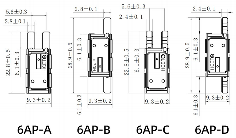 HC01/6AP Bimetal Motor Overload Protector Automotive Grade Current Protection for Wiper Motors, Home Appliances, HVAC Systems
