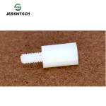 Customized Lathe Turning Non Metallic Hex Post Fasteners For 3D Printing Device