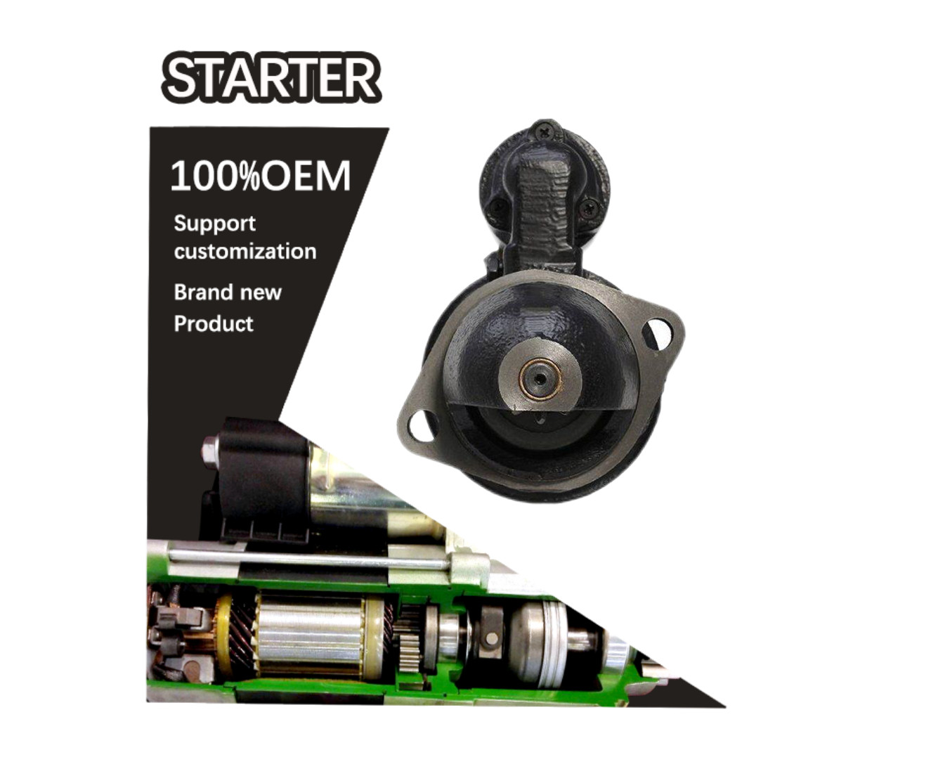 12V 9T STARTER 0001359017, 0001367021 6005706620 11130251, 11130402, AZJ3109, AZJ3555, IS0402 11.130.251, 11.130.402