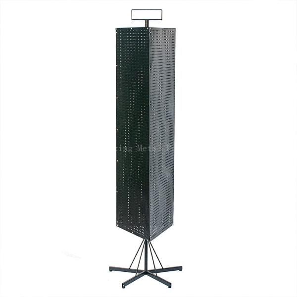 Buy cheap 42mm Width 165mm Height Jewelry Pegboard Display ， Three Sides Rotating Brochure Holder , Supermarket Display Rack from wholesalers
