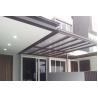 Buy cheap Customized Color Commercial Steel Awnings , Windproof Glass And Steel Awnings Anti Yellowing from wholesalers