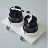 Buy cheap 220V Recessed Aluminum body double head 14W LED downlight from wholesalers