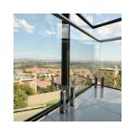Modern Toughened Glass Railings with Aluminum U Channel