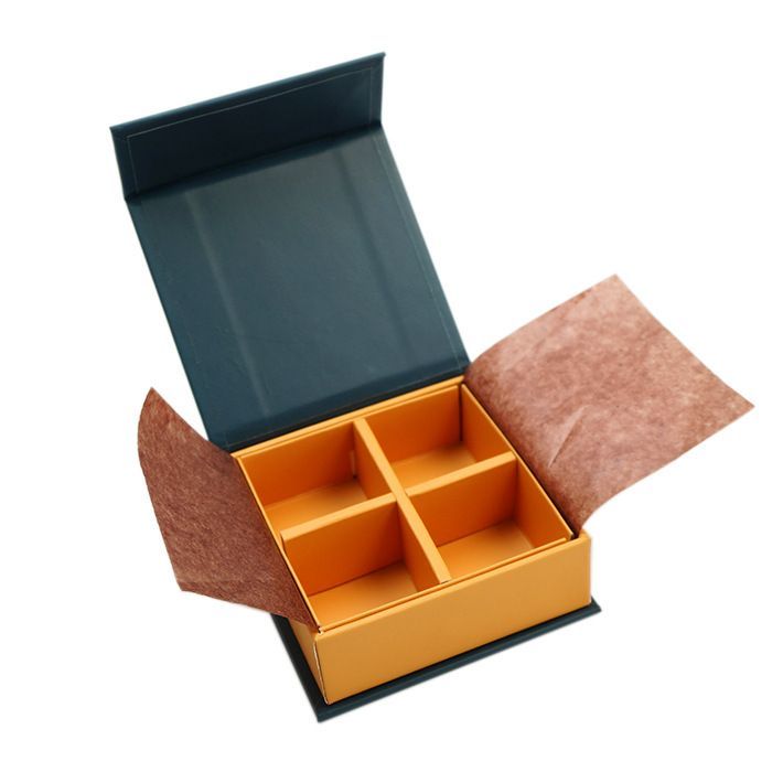 Eco Friendly Pink Party Chocolate Cookie Kraft Paper Boxes Dessert Box Chocolate Packaging Gift Magnetic Box with Dividers