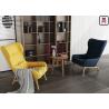 Buy cheap Solid Wood Comfortable Reading Chair , Cozy Arm Fabric Tiger Living Room Chairs from wholesalers