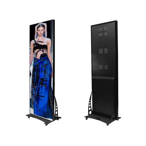 P2.5 Portable Digital Signage Display 3840Hz WIFI 4G USB Floor Standing LED