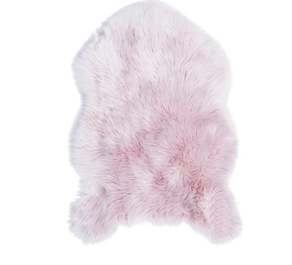 Buy cheap Pink Plush Long Pile Fur Rug Area Latest Faux Wool Area Rugs Soft Smooth from wholesalers