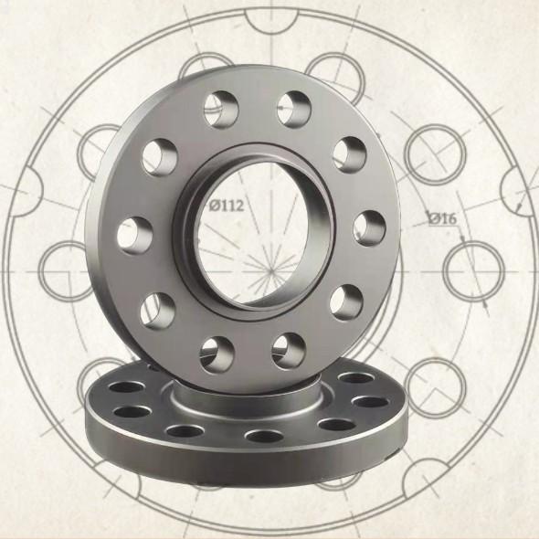 Buy cheap Billet Forged Aluminum Wheel Spacers For Mercedes Bolt Pattern 5x112 Center Bore 66.6 mm from wholesalers