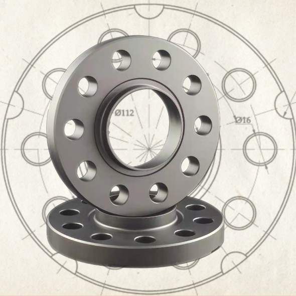 Anodize Black Hub - Centric 12mm Wheel Spacers Forged Billet Aluminum For AUDI Series