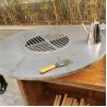 Buy cheap Portable Charcoal Barbecue Grill Weathering Steel 3 In 1 Bbq Grill D1000mm from wholesalers