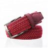 Buy cheap Alloy Buckle Braided Stretch Belt 125cm Mens Woven Elastic Belt from wholesalers