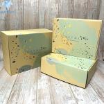 Embossed Corrugated Cardboard Gift Boxes Foil Hot Stamping
