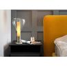 Buy cheap Classic Home Decor Bedroom Portable Table Lamp Amber Decor Glass Shade bedroom table lamps from wholesalers