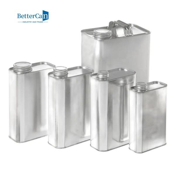Buy cheap 1 Gallon Metal Can Container 4 Liter Square Oil Tin With Metal Handle from wholesalers