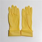 Natural Latex Industrial Rubber Gloves 300mm Length For Cleaning