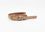 Women 'S PU Leather Belts / Skinny Casual Jean Belt With Metal Buckle