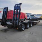 Used New Lowboy Truck Trailer 60T Lowbed Semi Trailer For Sale