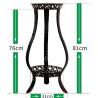 Buy cheap Black Corrosion Proof Two Tier Metal Flower Stand from wholesalers