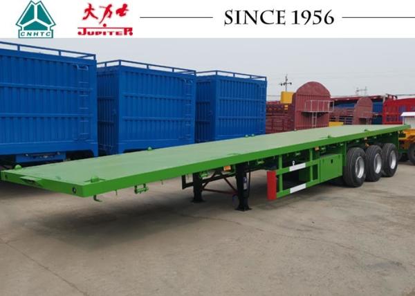 Buy cheap Carbon Steel Q345B 40 Foot Flatbed Trailer With Germany Type Axle For Zambia from wholesalers