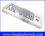 Industrial Desktop Stainless Steel Keyboard 12 Keys F1 - F12 With Trackball