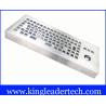 Buy cheap Industrial Desktop Stainless Steel Keyboard 12 Keys F1 - F12 With Trackball from wholesalers