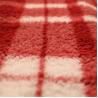 Buy cheap Grid Pattern Printed Red Velveteen Fabric 250gsm For Bathrobe from wholesalers