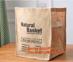 Jute Dirty clothes basket Foldable Dirty Clothes Washing Laundry Basket, Picnic