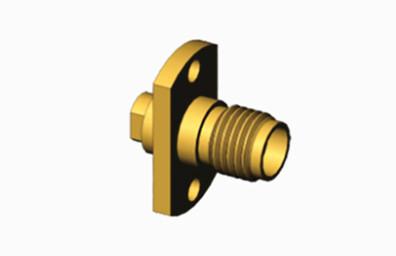Buy cheap Brass Waterproof Female Flange Mount RF Coaxial Connector For Cable from wholesalers