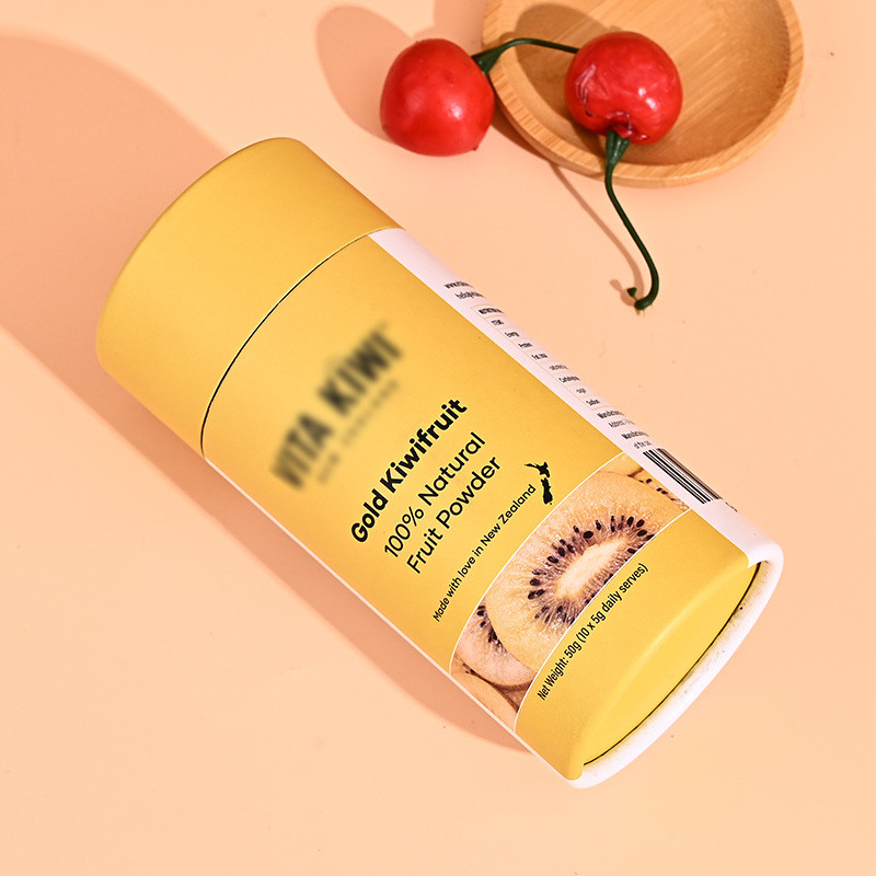 Biodegradable Eco Friendly Cylinder Tea Paper Tube Packaging With Free Sample