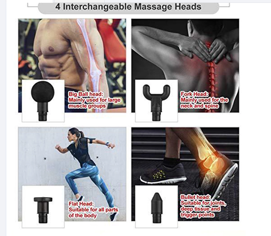 Hot Sale New Mini Vibration Electric Headphones Deep Muscle Massage Gun Body Massager
