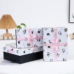 Ribbon Bow Tie Gift Box Packaging Lid And Base Luxury Gift Paper Packaging Boxes