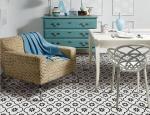 SGS 20x20cm White Gloss Ceramic Floor Tiles , 8.5mm Porcelain Balcony Tiles