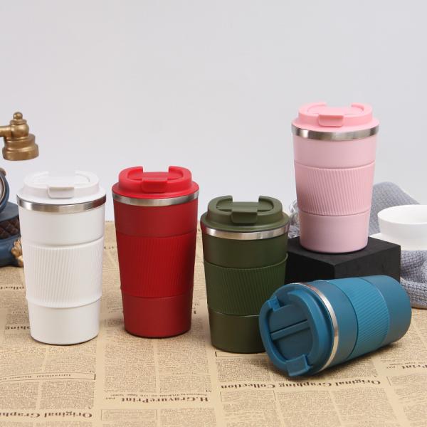 Buy cheap Insulated 12oz 17oz Leakproof Coffee Cup With Lid Thermal Coffee Tumbler Stainless Steel Keep Cold And Hot Gift For Men Women from wholesalers
